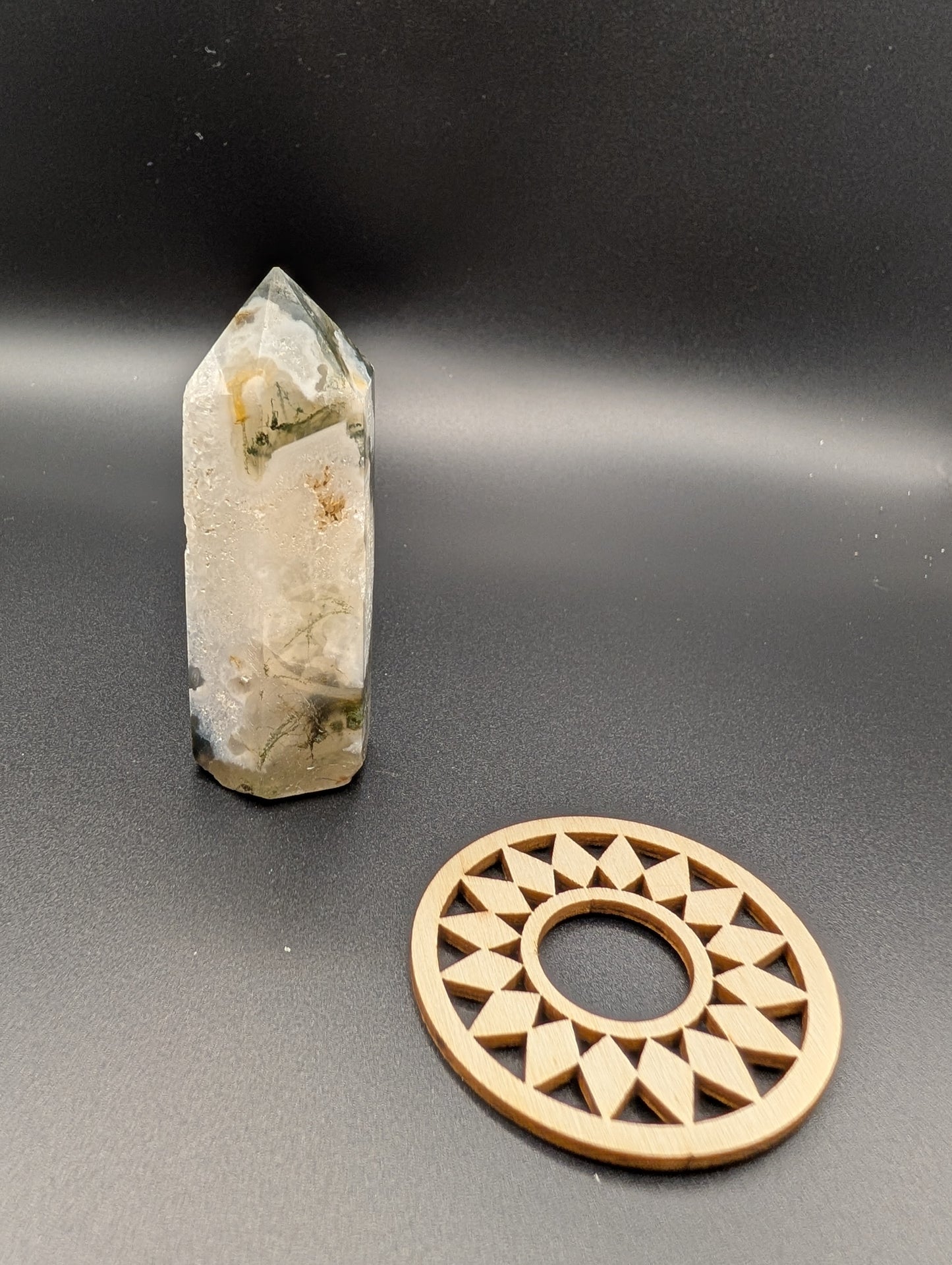 Lodolite (Garden Quartz) Tower, Small